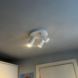3-Way Adjustable Ceiling Spotlight – White