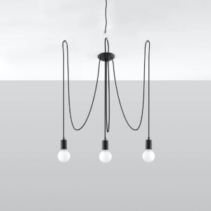 Chandelier EDISON 3 Black