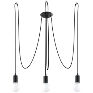 Chandelier EDISON 3 Black