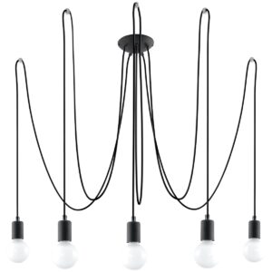 Chandelier EDISON 5 Black
