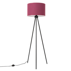 Nevia Floor Lamp- Burgundy