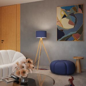 NATT Floor Lamp- Navy