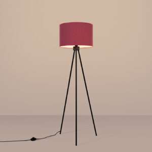 Nevia Floor Lamp- Burgundy