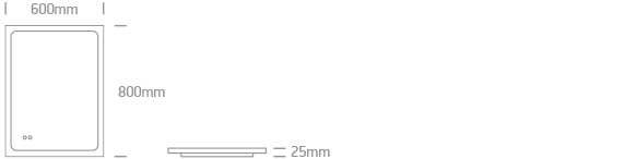 20W Square CCT V Defog Bathroom Mirror - Image 4