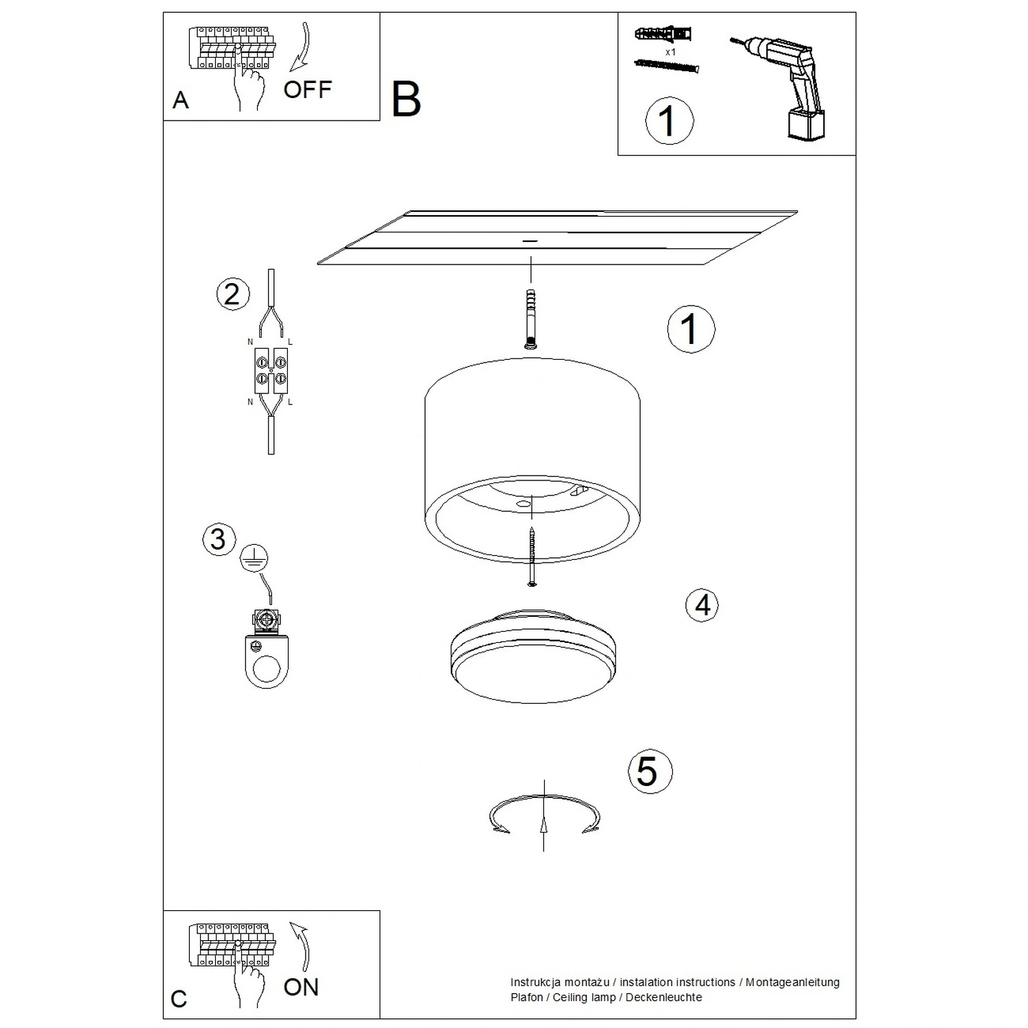 MODO 1 Ceiling Light – Various Colours - Image 20