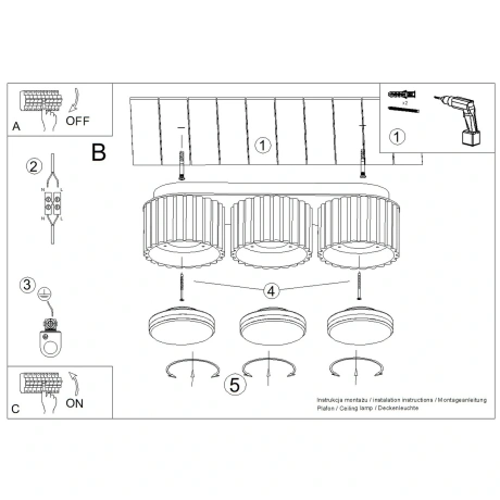 MODO 3 Ceiling Light-Various Colours - Image 24